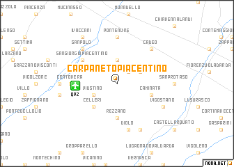 map of Carpaneto Piacentino