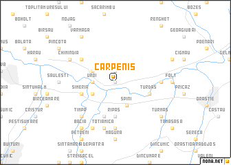 map of Cărpeniş