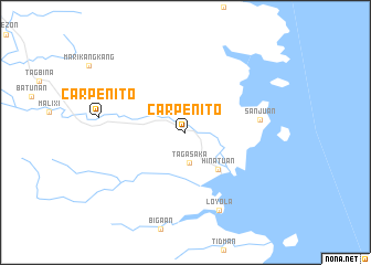 map of Carpenito