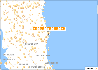 map of Carpenter Beach