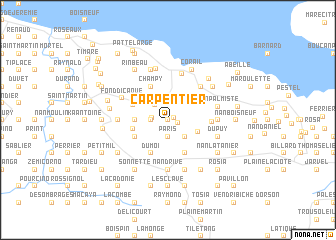map of Carpentier