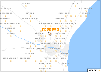 map of Carpesa