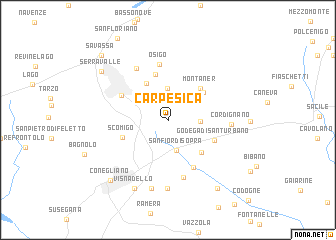 map of Carpesica