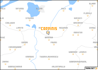 map of Cărpiniş