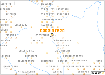 map of Carpintero