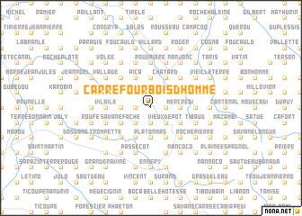 map of Carrefour Bois dʼHomme