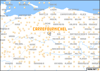 map of Carrefour Michel