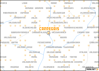 map of Carregais