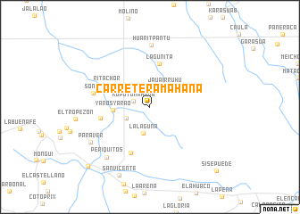 map of Carreteramahana