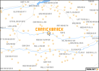 map of Carrickbrack