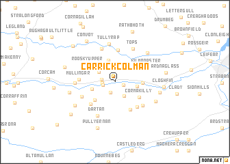 map of Carrickcolman