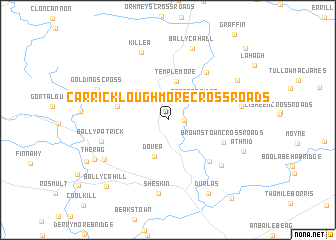 map of Carrickloughmore Cross Roads