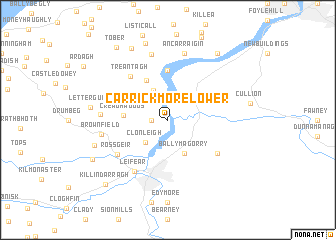 map of Carrickmore Lower