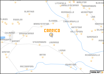 map of Carrico
