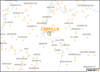 map of Carrillo