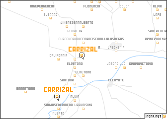 map of Carrizal