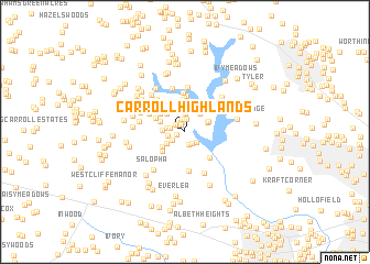 map of Carroll Highlands