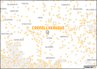 map of Carroll Meadows