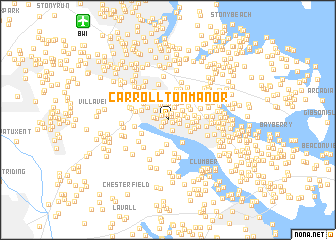 map of Carrollton Manor