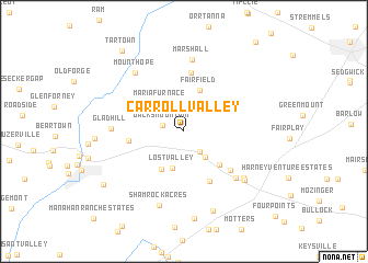 map of Carroll Valley