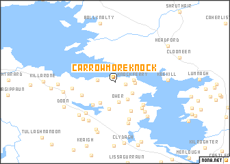map of Carrowmoreknock