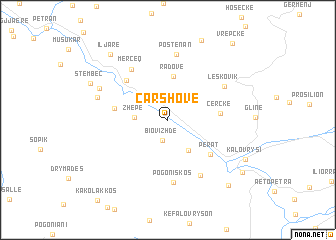 map of Çarshovë