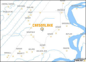 map of Carson Lake