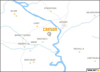map of Carson