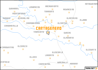 map of Cartagenero