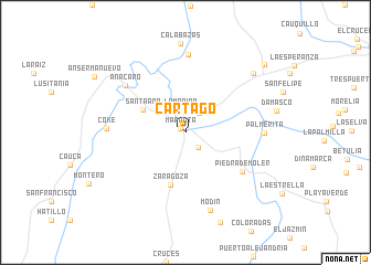 map of Cartago