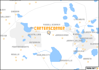 map of Carters Corner