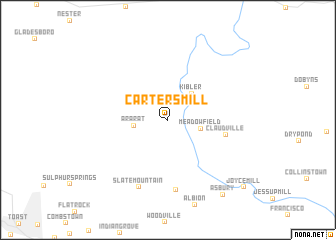 map of Carters Mill
