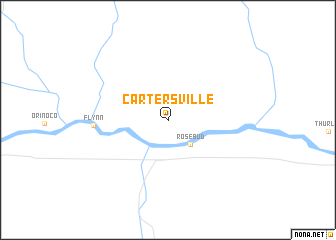 map of Cartersville