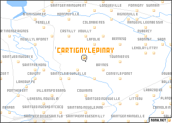 map of Cartigny-lʼÉpinay