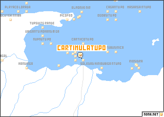 map of Cartí Mulatupo
