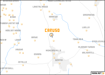 map of Caruso