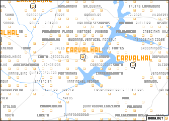 map of Carvalhal