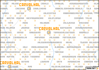 map of Carvalhal