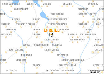 map of Carvico
