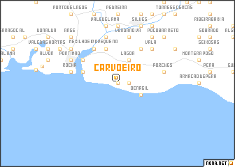 map of Carvoeiro
