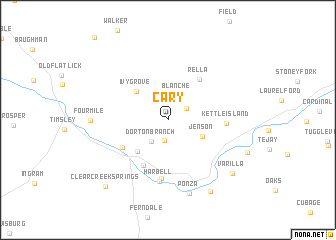 map of Cary