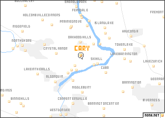 map of Cary