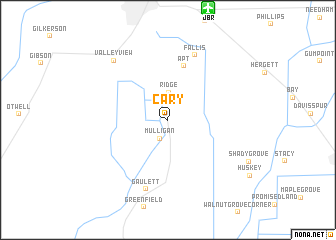 map of Cary