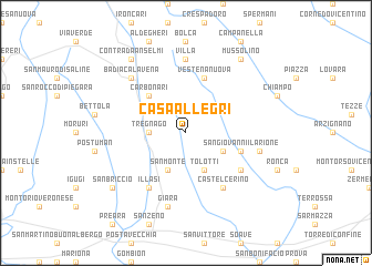 map of Casa Allegri