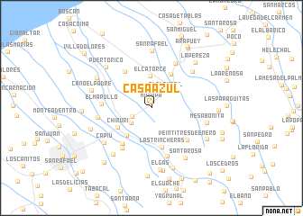 map of Casa Azul