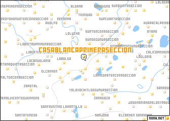 map of Casa Blanca Primera Sección