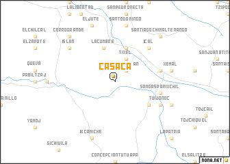 map of Casaca