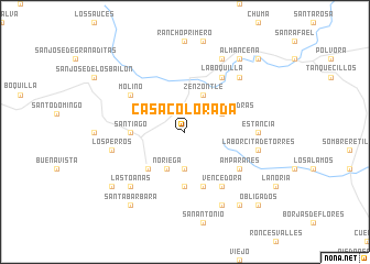 map of Casa Colorada