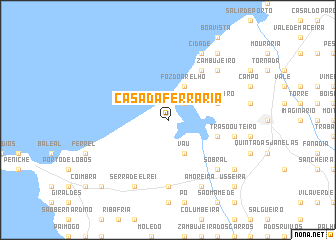 map of Casa da Ferraria