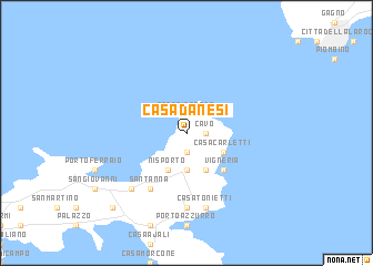 map of Casa Danesi